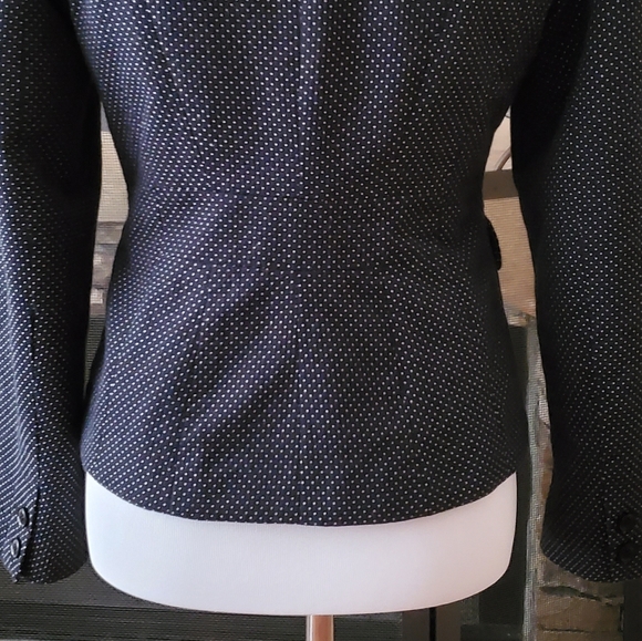 EUC/ Cynthia Rowley Navy / White Polka Dot Blazer - Picture 5 of 7